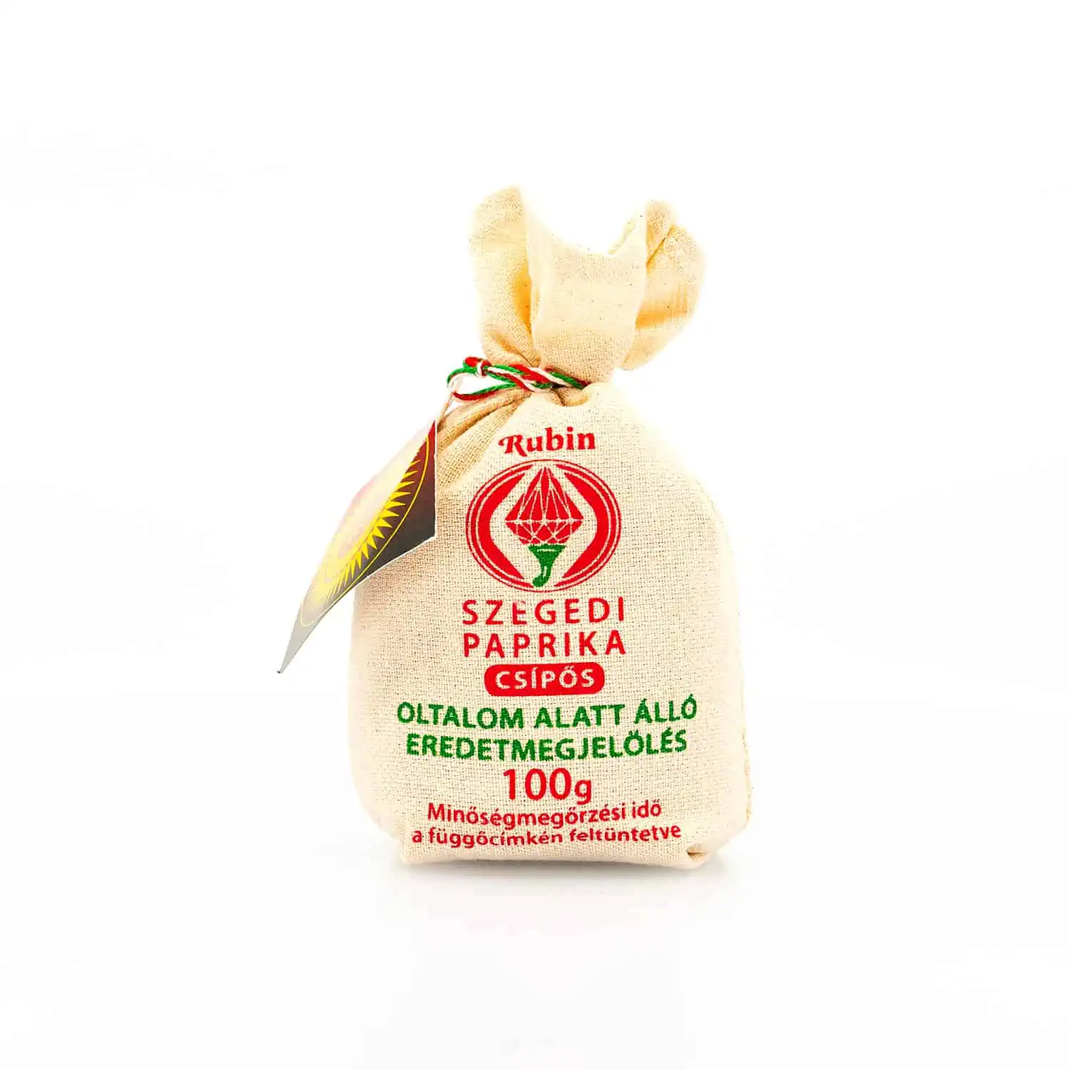 Rubin Paprika Szegedi fűszerpaprika őrlemény díszzsákban csípős - 100 g